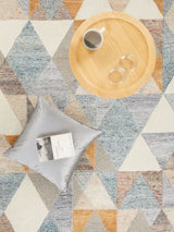 John Lewis Rectangular Geometric Prism Rug L300 x W200cm - Natural/Multi