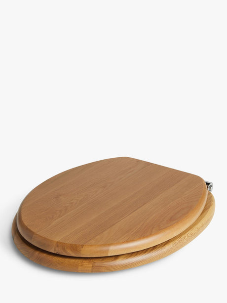 John Lewis Easy-Fix Toilet Seat FSC-Certified American White Oak Wood