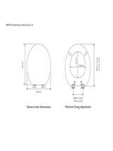 John Lewis Easy-Fix Toilet Seat FSC-Certified American White Oak Wood