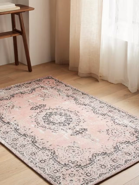 John Lewis Jaipur Traditional Design Cotton Blend Rug 300 x 200cm - Pink - Kazoop 