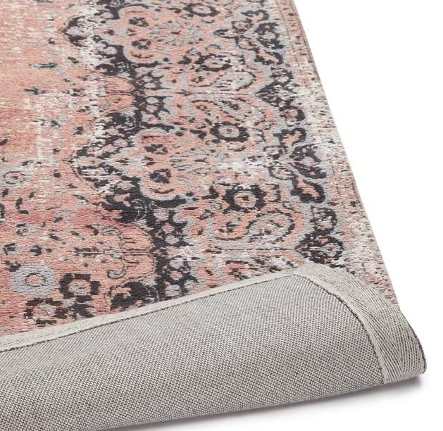 John Lewis Jaipur Traditional Design Cotton Blend Rug 300 x 200cm - Pink - Kazoop 