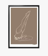 Brookpace Lascelles Anna Bulow 'Flow 5' Framed Print 75 x 55cm - Grey