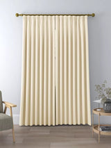 John Lewis Textured Weave Polyester Pair Curtains W228 x Drop 228cm - Cream - Kazoop 