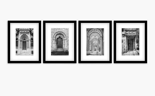 John Lewis Assaf Frank Architectural Doorways Framed Print & Mount Set of 4 - Kazoop 