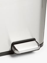 John Lewis 3 Section 60L Recycling Kitchen Waste Pedal Bin - Brushed Steel