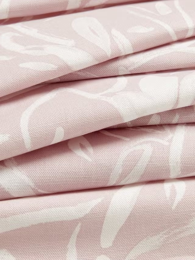 John Lewis Painted Blackout Lined Eyelet Curtains W228 x Drop 137cm - Pink