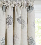 John Lewis Olive Trees Lined Pencil Pleat Curtains W228 x D274cm - Duck Egg