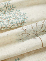 John Lewis Olive Trees Lined Pencil Pleat Curtains W228 x D274cm - Duck Egg