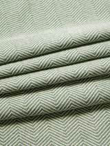 John Lewis Herringbone Weave Lined Pencil Pleat Curtains 228 x 274cm - Green