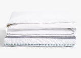 John Lewis Tekka Embroidered White 200TC Cotton Duvet Cover - King Size