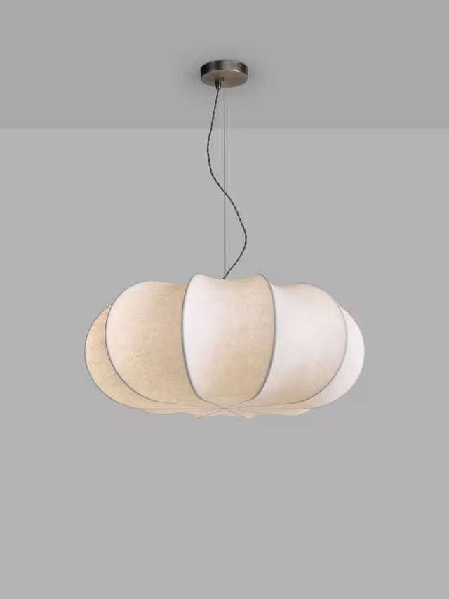 John Lewis Synthetic Silk Fibre Oversize Pendant Ceiling Light - White