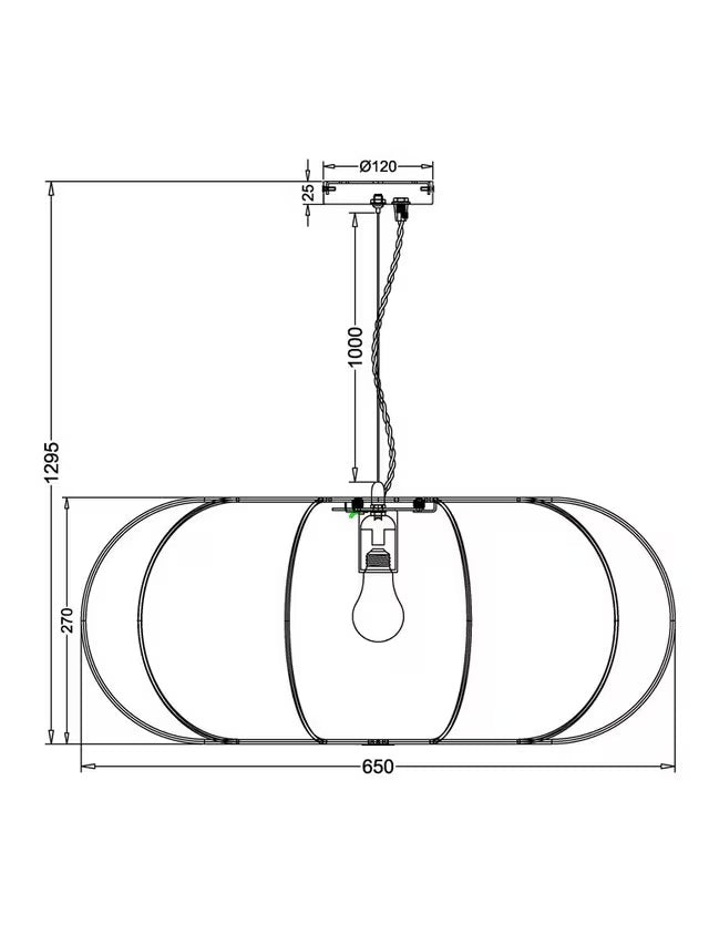 John Lewis Synthetic Silk Fibre Oversize Pendant Ceiling Light - White