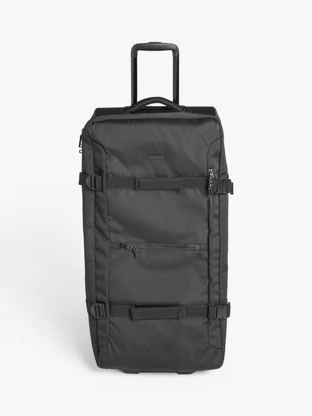 John Lewis Dakar Duffle 95L 79cm 2-Wheel Large Soft-Sided Suitcase - Black