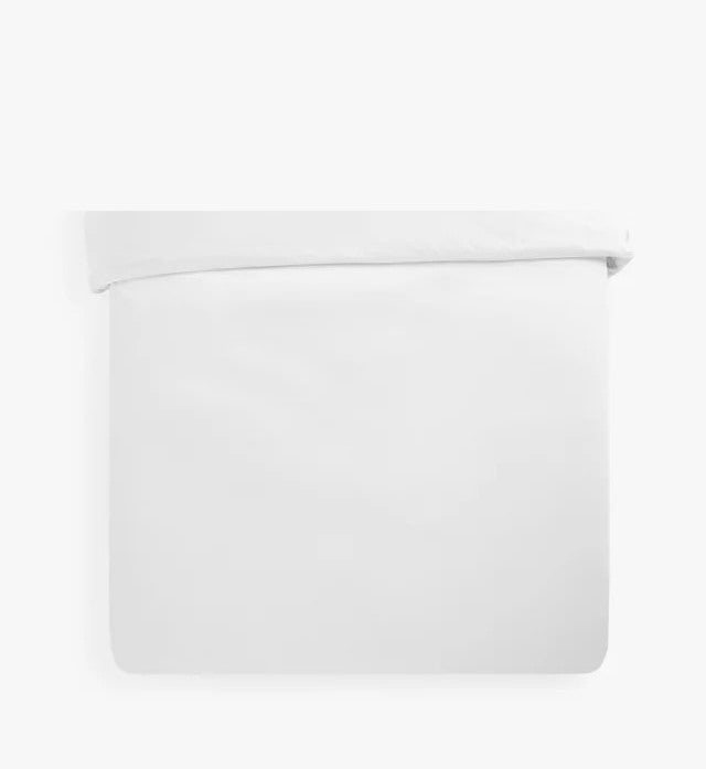 John Lewis Soft & Silky 400 Thread Count Super King Duvet Cover - White - Kazoop 
