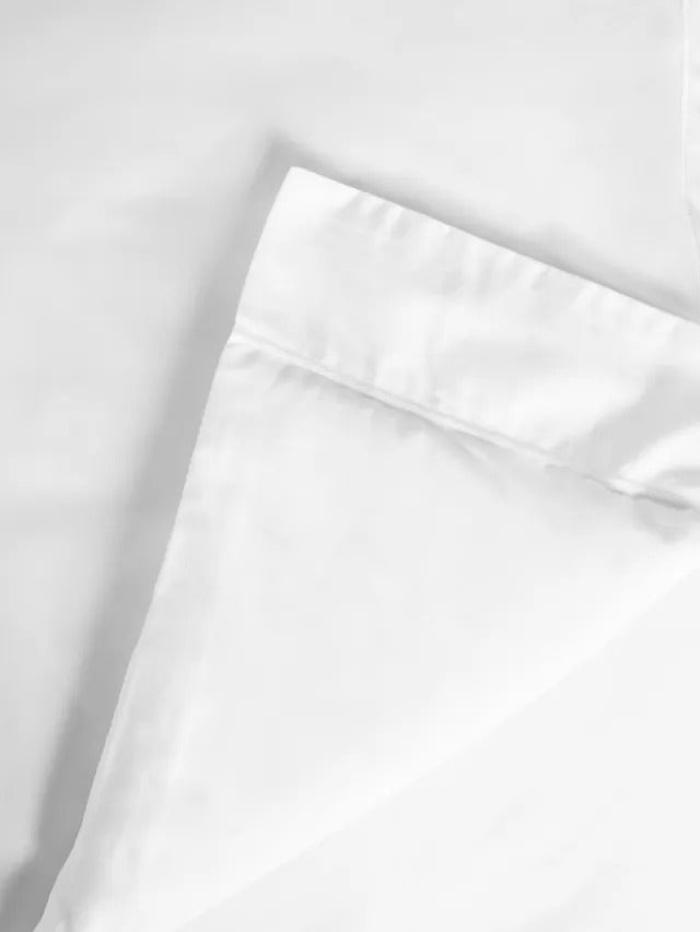 John Lewis Soft & Silky 400 Thread Count Super King Duvet Cover - White - Kazoop 