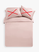 John Lewis Soft & Silky Egyptian Cotton Sateen Super King Duvet Cover - Rosa