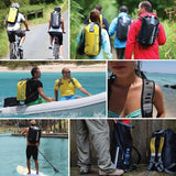 OverBoard 45 Litre Classic Waterproof Backpack with Top Fold Seal - Yellow