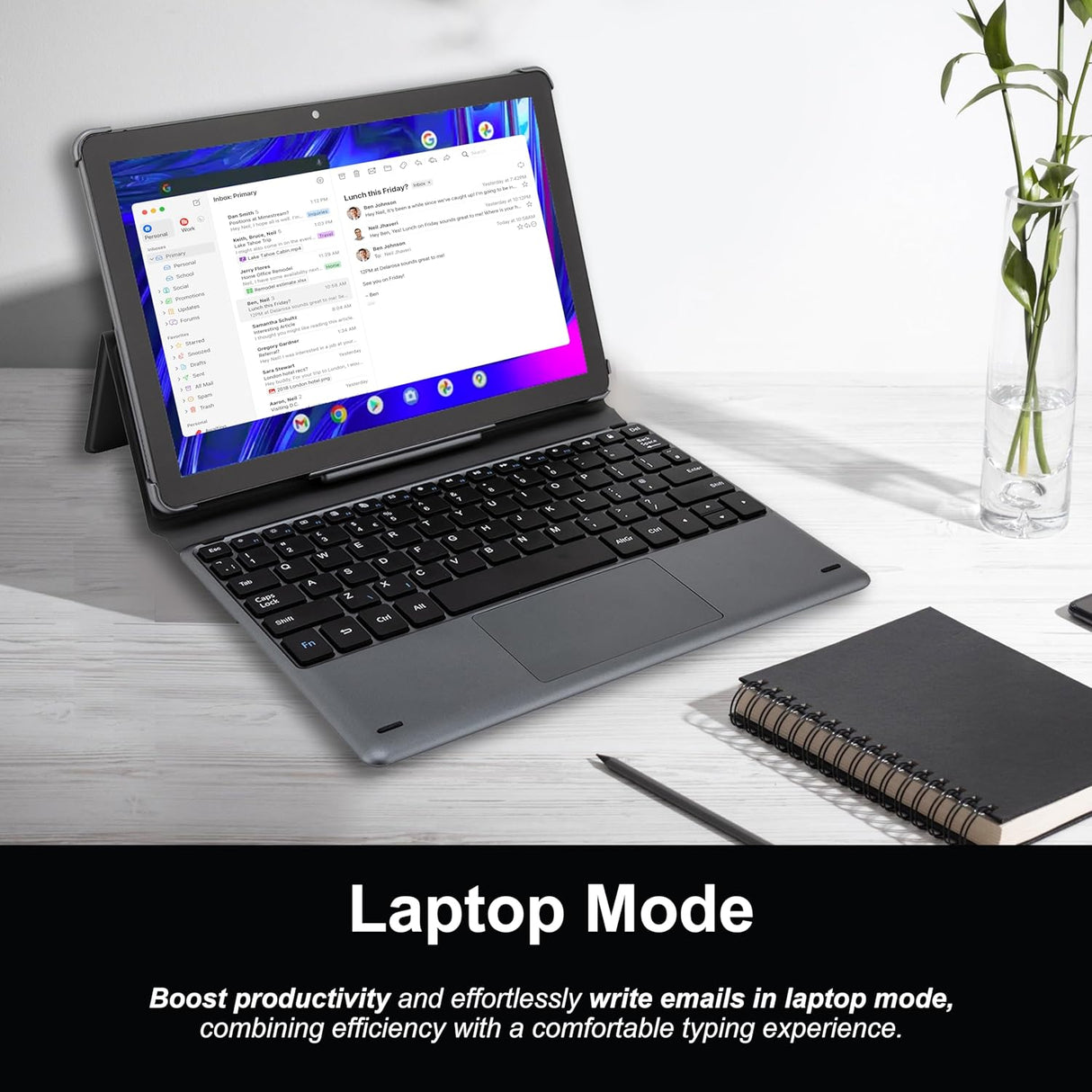 Entity Tab G10 WiFi Android 4GB RAM 32GB eMMC 10.1'' 2-in-1 Tablet - Grey