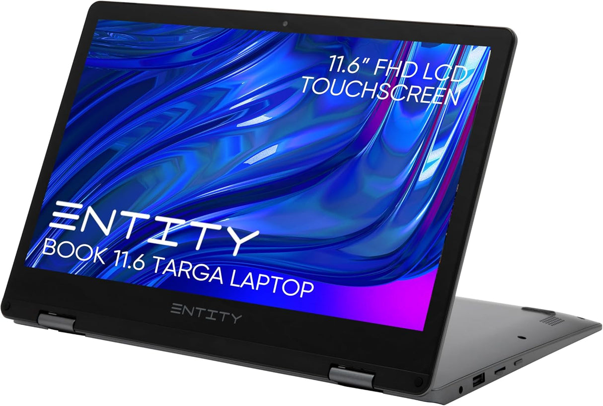 Entity Book Targa 11.6" Intel Celeron N4020 4GB 128GB eMMC Notebook - Black