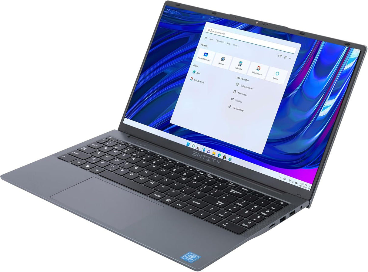 Entity Book Intel Celeron Win11 4GB RAM 128GB eMMC 15.6'' Laptop - Grey