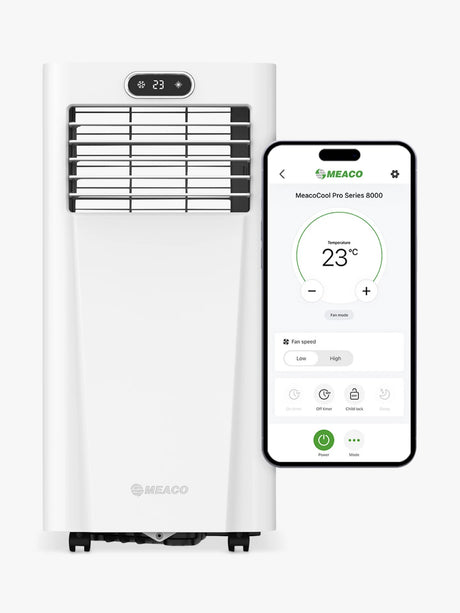 Meaco Cool MC Series Pro 8000 BTU Portable Air Conditioner - White - Kazoop 