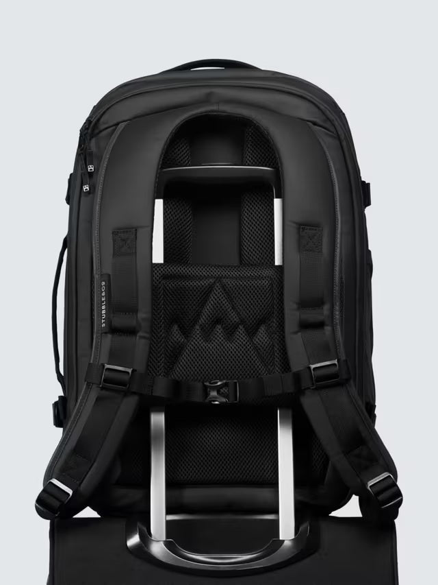 Stubble & Co 30L Hybrid Travel Backpack with Laptop Compartment - Black