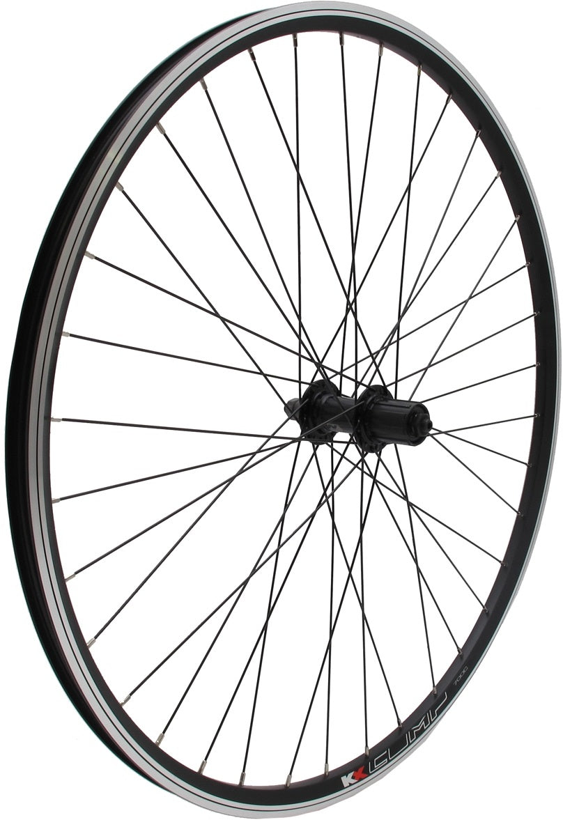 KX 8-10 Speed Quick Release 700c Doublewall Disc Brake Rear Wheel - Black