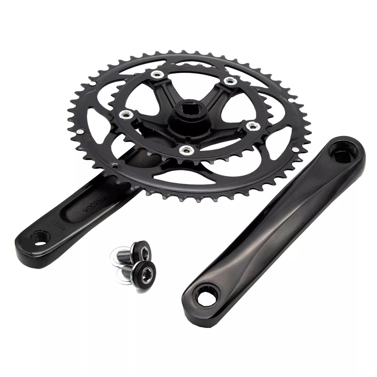 KranX FR650S 34/50T Alloy Compact 170mm 10-Speed Road Chainset in Black