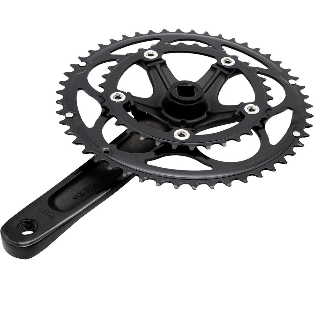 KranX FR650S 34/50T Alloy Compact 170mm 10-Speed Road Chainset in Black