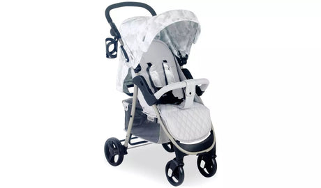 My Babiie MB30 2 Hand Flat Fold Pushchair Billie Faiers Grey Tie Dye - Kazoop 