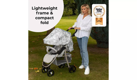 My Babiie MB30 2 Hand Flat Fold Pushchair Billie Faiers Grey Tie Dye - Kazoop 