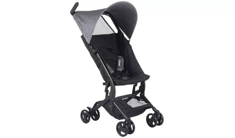 My Babiie MBX5 Dani Dyer Ultra Compact 2 Hand Flat Fold Stroller - Black - Kazoop 