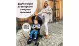 My Babiie MBX5 Dani Dyer Ultra Compact 2 Hand Flat Fold Stroller - Black - Kazoop 