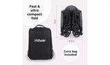 My Babiie MBX5 Dani Dyer Ultra Compact 2 Hand Flat Fold Stroller - Black - Kazoop 