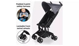My Babiie MBX5 Dani Dyer Ultra Compact 2 Hand Flat Fold Stroller - Black - Kazoop 