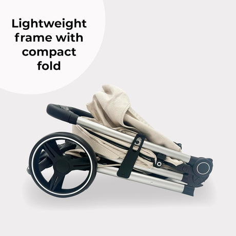My Babiie MB160 Foldable Pushchair with Rain Cover - Billie Faiers Oatmeal - Kazoop 