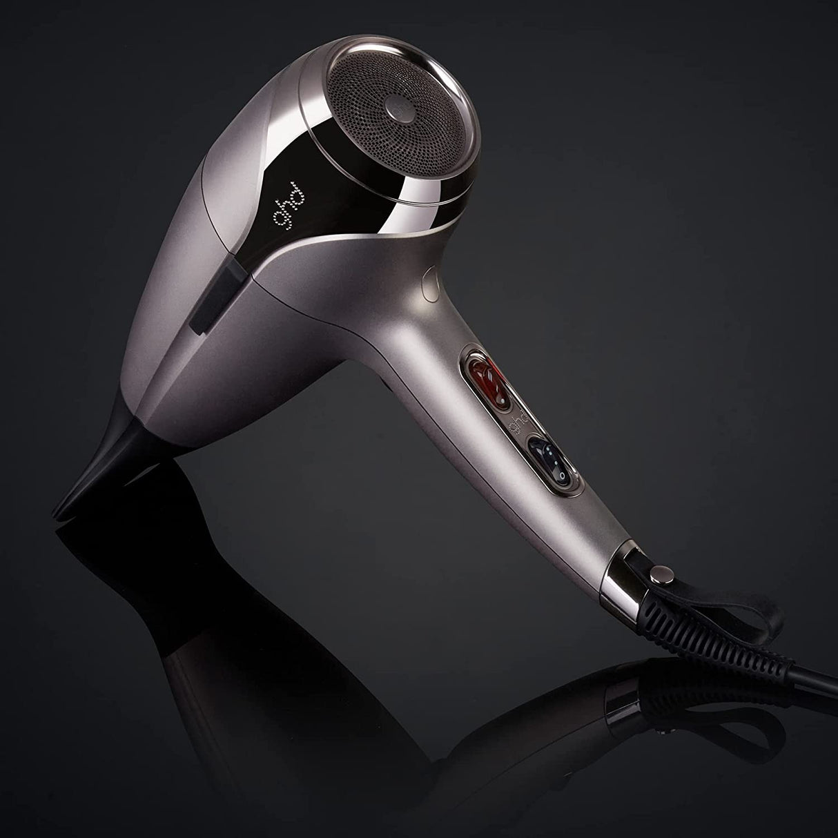 ghd Platinum+ Hair Straightener & Helios Hair Dryer Gift Set - Pewter - Kazoop 