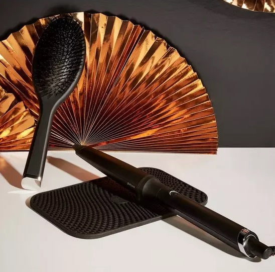 ghd Curve Creative 185°C Ceramic Curl Wand Gift Set - Black - Kazoop 