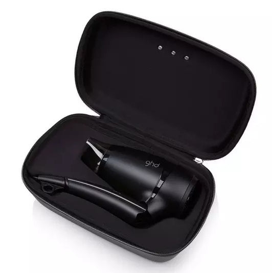 ghd Flight Travel 65°C 1400W Foldable Hair Dryer Gift Set - Black - Kazoop 