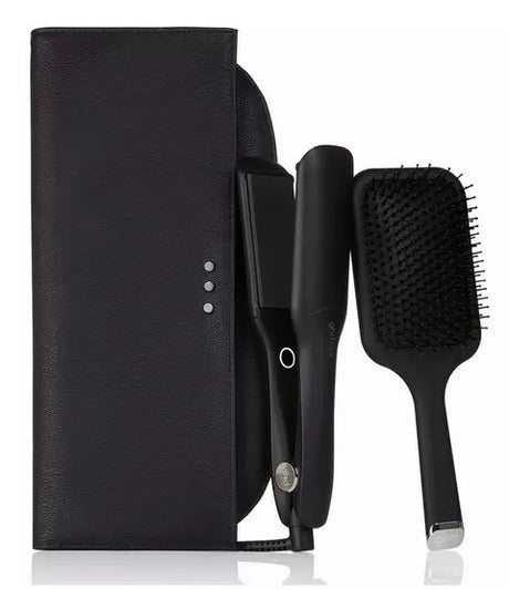 ghd Max Wide Ceramic Plate 185°C Hair Straightener Gift Set - Black - Kazoop 