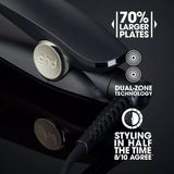 ghd Max Wide Ceramic Plate 185°C Hair Straightener Gift Set - Black - Kazoop 