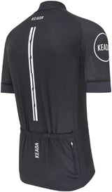 Keada Sports Men's Essential Short Sleeved Cycling Jersey - Black - Large