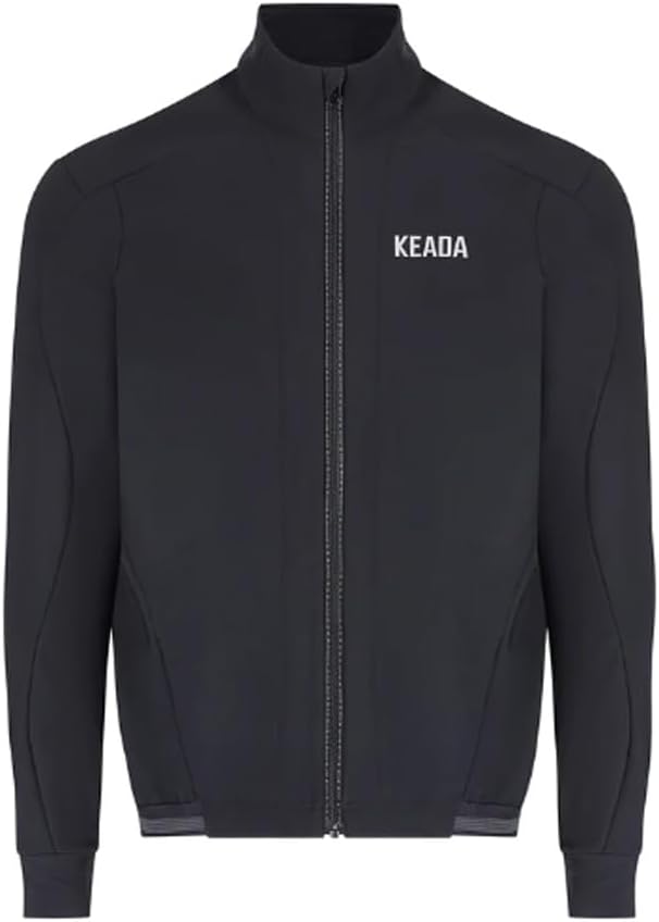 Keada Sports Men's Storm Windproof Quick Dry Cycling Jacket - Black - Size L