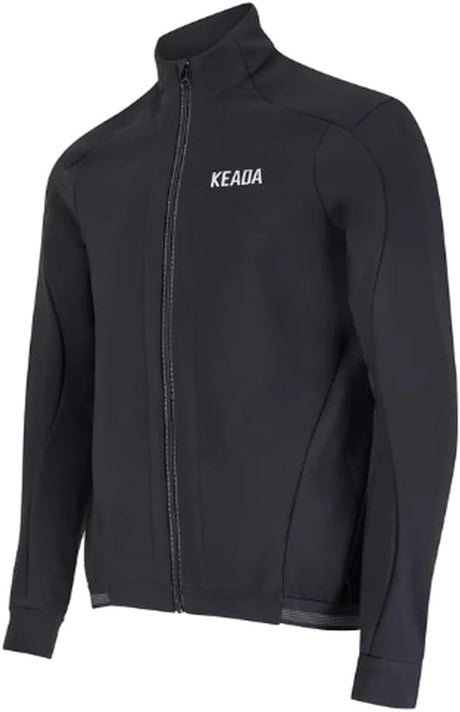 Keada Sports Men's Storm Windproof Quick Dry Cycling Jacket - Black - Size L
