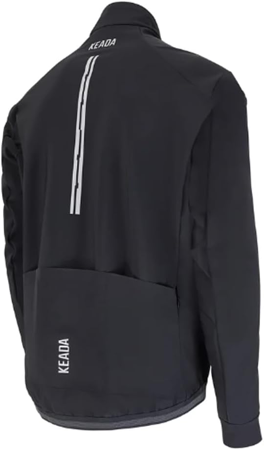 Keada Sports Men's Storm Windproof Quick Dry Cycling Jacket - Black - Size L