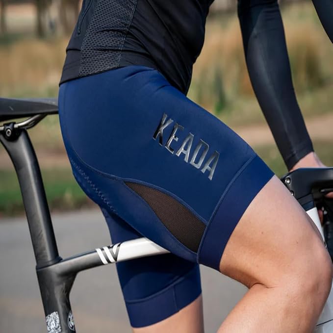Keada Sports Women's Essential Quick Dry Cycling Shorts - Navy - Medium