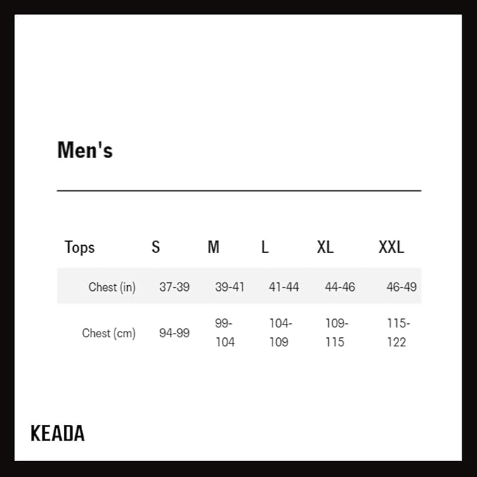 Keada Sports Men's Sunrise Long Sleeve Quick Dry Cycling Jersey - Blue - XXL