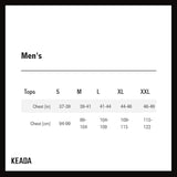 Keada Sports Men's Sunrise Long Sleeve Quick Dry Cycling Jersey - Blue - XXL
