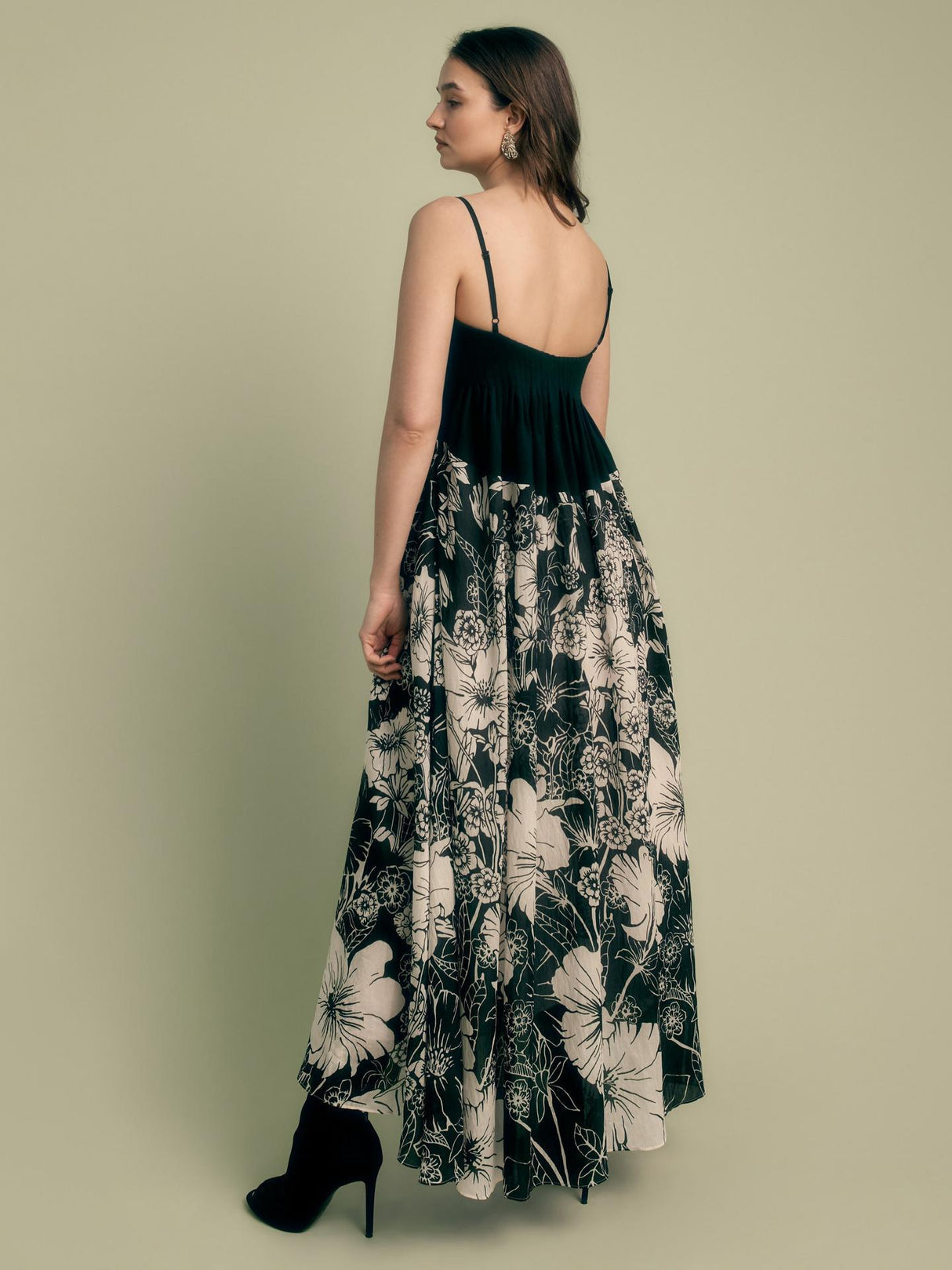 Florere Womens Sleeveless Floral Print Midi Dress Multi - Size 14 - Multi