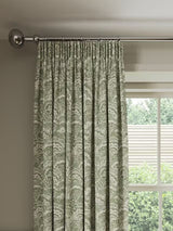 John Lewis Beatrix Lined Pencil Pleat Curtains W228 x D137cm - Myrtle Green